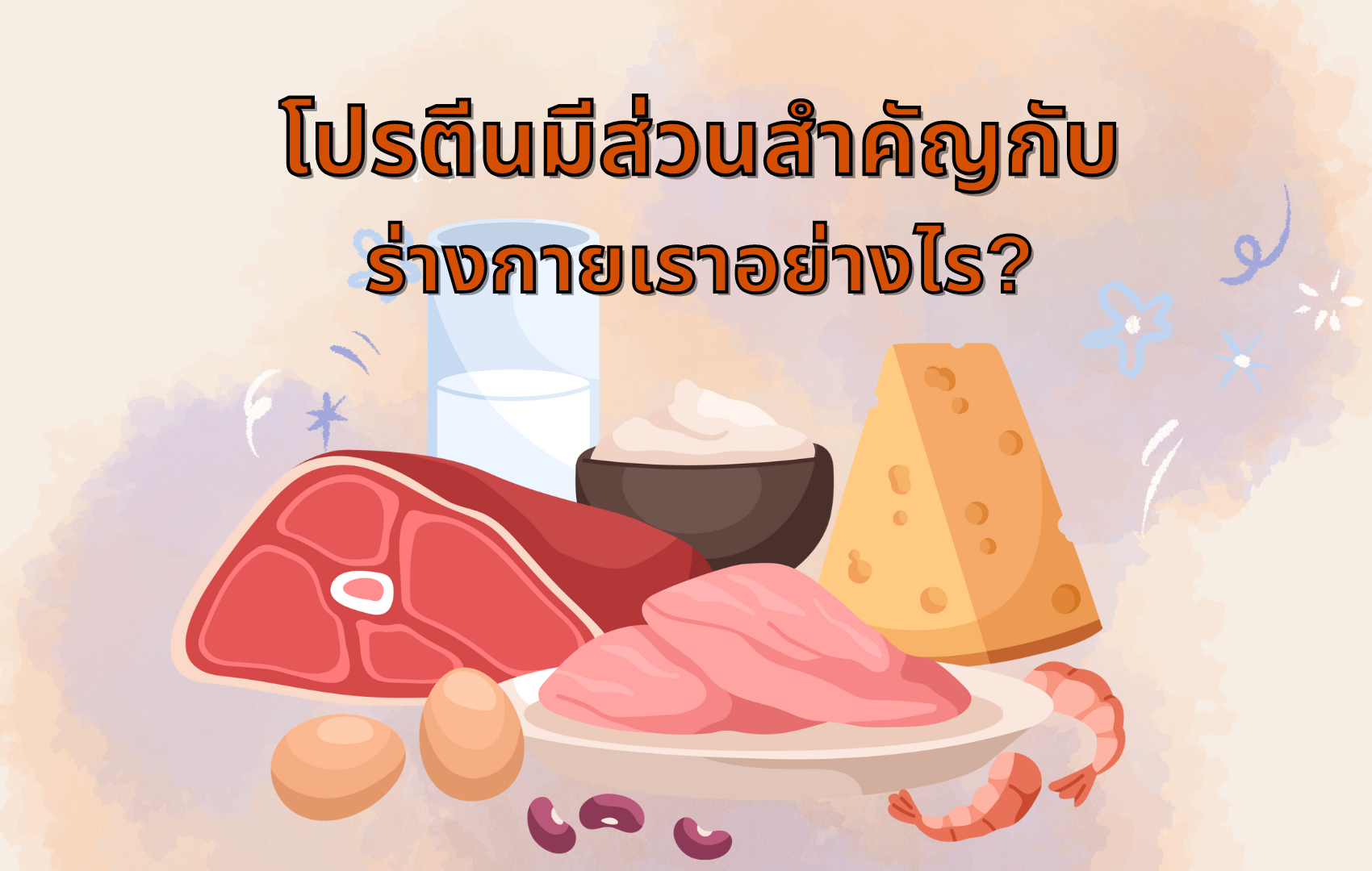 โปรตีนมีส่วนสำคัญกับร่างกายเราอย่างไร?